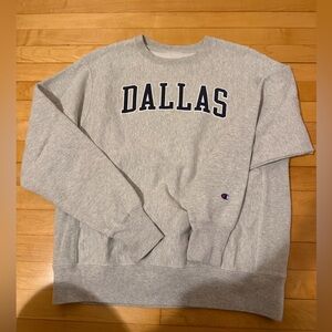 Champion Gray Dallas Crew Neck Sweatshirt